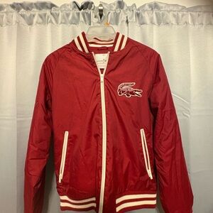 Lacoste Red Bomber Jacket